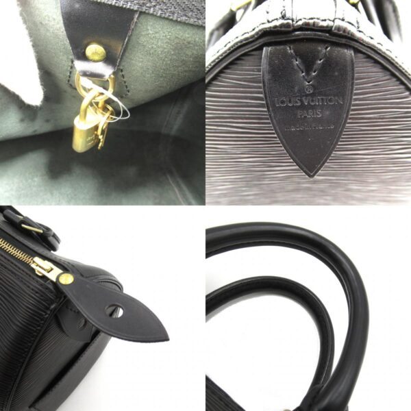 2120700136996 9c Louis Vuitton Speedy 25 Handbag Epi Black