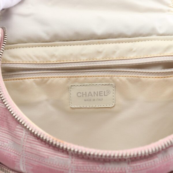 2120700137108 4 Chanel Line Nylon Rucksack Pink