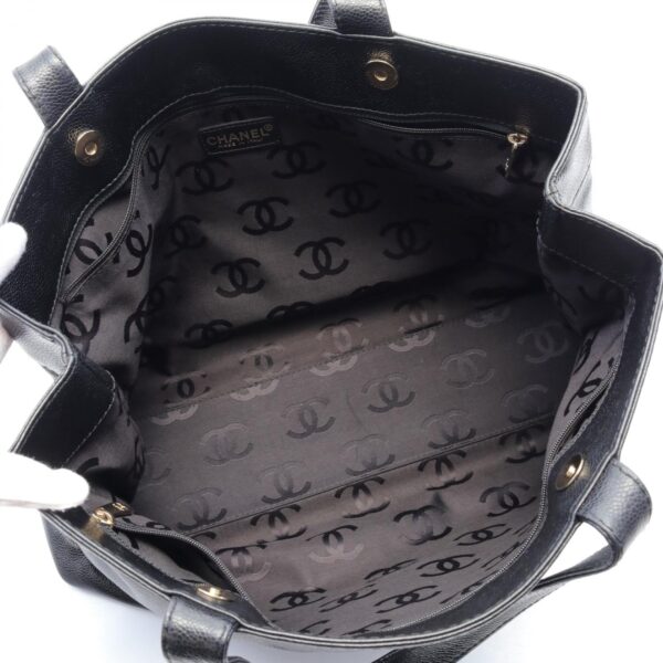 2120700137283 3 Chanel Cocomark Caviar Skin Tote Bag Black