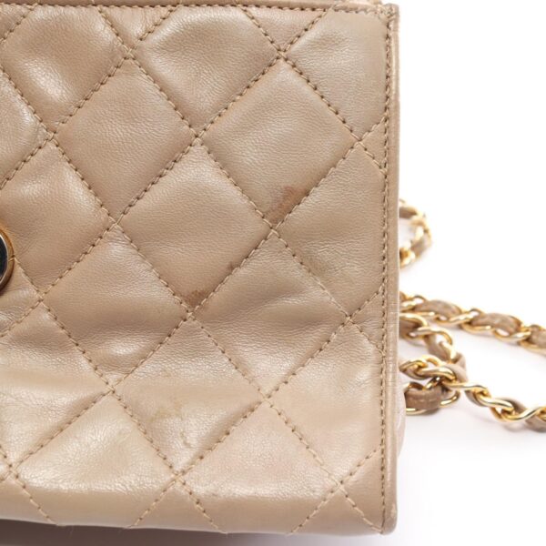 2120700137320 8 Chanel Matelasse Lambskin Shoulder Bag Beige