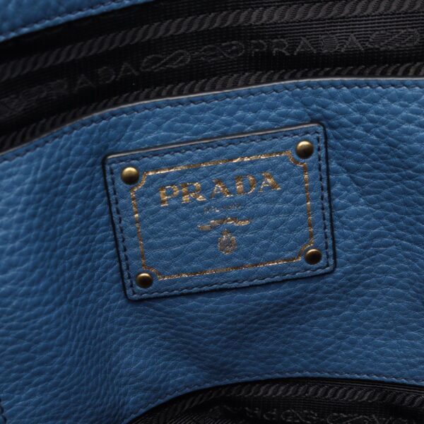 2120700137856 4 Prada Vit Daino Tote Bag Blue