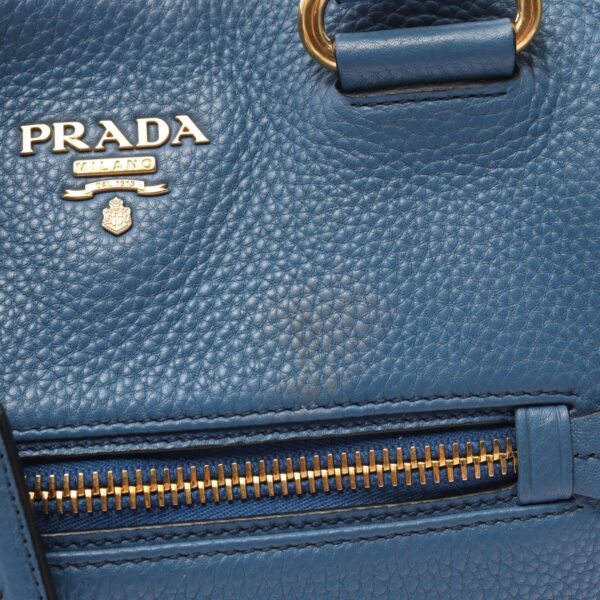 2120700137856 7 Prada Vit Daino Tote Bag Blue