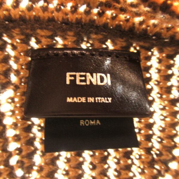 2120700138761 7 Fendi Knit Fabric Tote Bag Brown