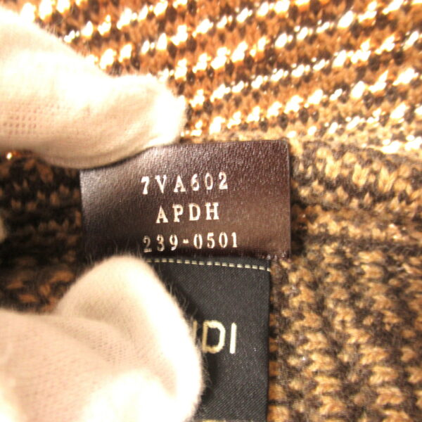 2120700138761 8 Fendi Knit Fabric Tote Bag Brown