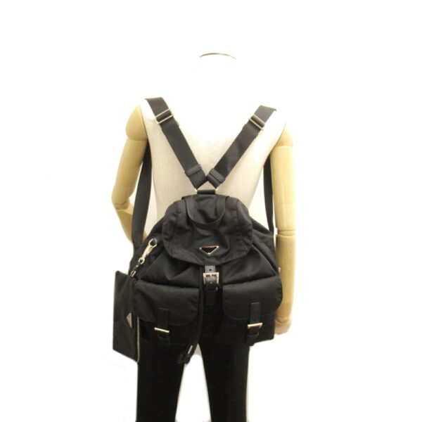 2120700141426 5 Prada Nylon Backpack Black