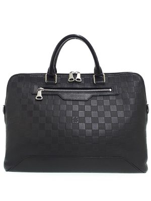 2124063330015 Louis Vuitton Greenwich PM Handbag Travel Boston Bag Damier Brown