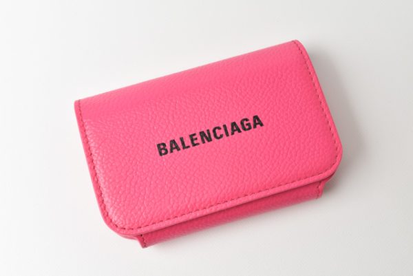 2209 779 27 ba 2 Balenciaga Everyday Accordion Card Holder Coin Case Pink