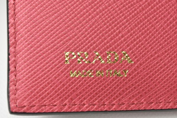 2209 779 37 p 5 Prada Wallet Folding Heart Black Fuchsia