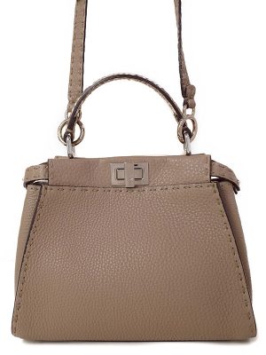 2210113050016 Bottega Veneta Intrecciato Leather Tote Bag Brown