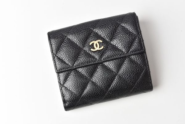 2211 168 70 ch 2 Chanel Tri FWallet Timeless Matelasse Black