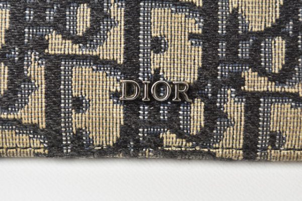 2211 168 72 cd 3 Dior Card Case Dior Oblique Blue