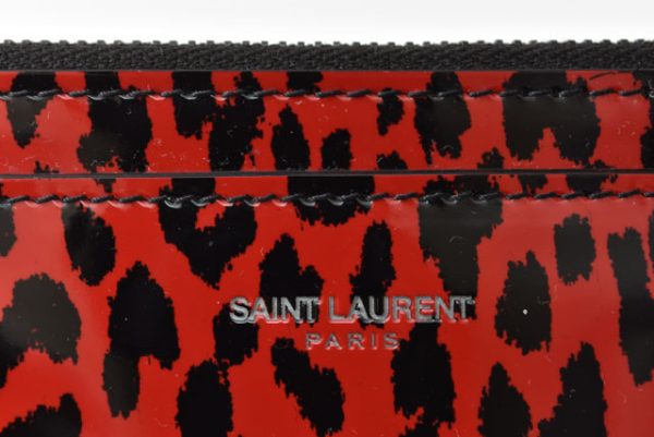 2212 232 11 ysl 3 Saint Laurent Paris Flap Pouch Leopard Red