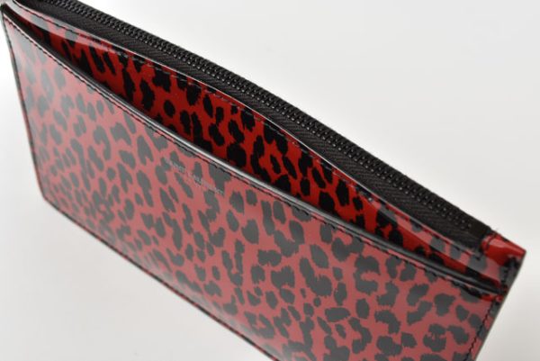 2212 232 11 ysl 6 Saint Laurent Paris Flap Pouch Leopard Red