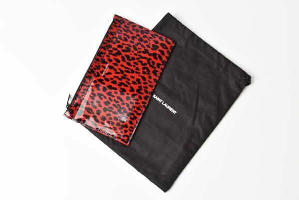 2212 232 11 ysl 8 Saint Laurent Paris Flap Pouch Leopard Red