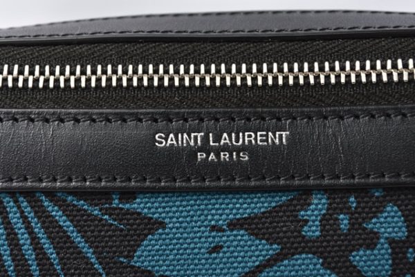 2212 232 22 ysl 3 Saint Laurent Body Bag Waist Pouch Blue Black