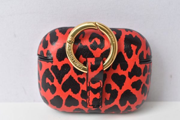 2212 232 4 ysl 3 Saint Laurent AirPods Pro Case Leopard Red Black