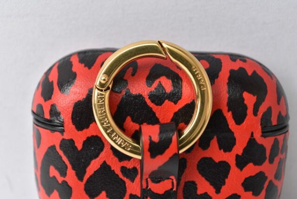 2212 232 4 ysl 4 Saint Laurent Paris AirPods Case Leopard Red