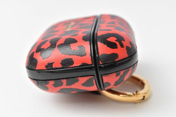 2212 232 4 ysl 5 Saint Laurent Paris AirPods Case Leopard Red