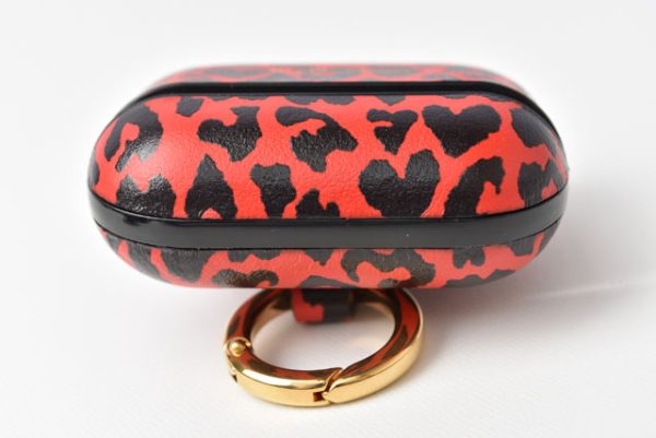 2212 232 4 ysl 7 Saint Laurent Paris AirPods Case Leopard Red