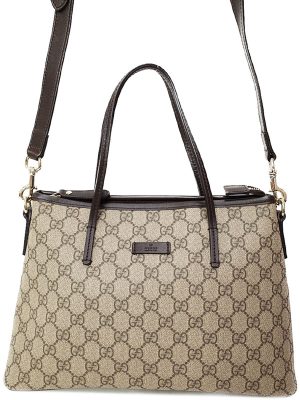 2220136730017 Gucci Soho Interlocking G Chain Leather Tote Bag