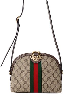 2223004350010 Gucci GG Supreme Heart Motif Compact Wallet Gray