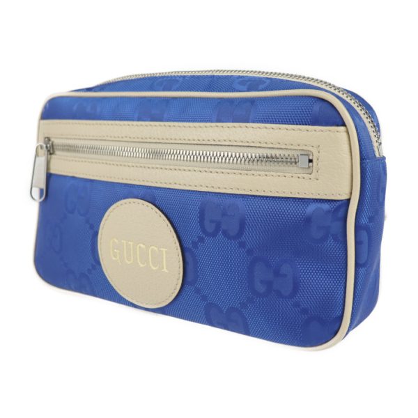 2227013007229 2 GUCCI Belt Off the Grid Body Nylon Blue Body Pouch Waist Bag