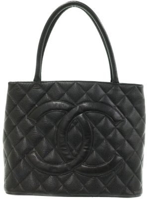 2230255350010 Salvatore Ferragamo Leather Tote Bag Black