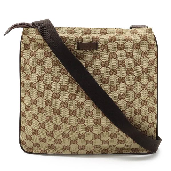 22340879 1 GUCCI GG nylon shoulder bag diagonal nylon brown