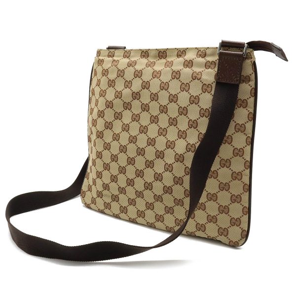 22340879 2 GUCCI GG nylon shoulder bag diagonal nylon brown