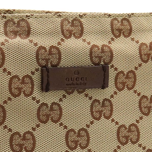 22340879 9 GUCCI GG nylon shoulder bag diagonal nylon brown