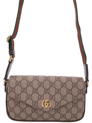 2240103200015 GUCCI GG MARMONT Quilted leather case card beige