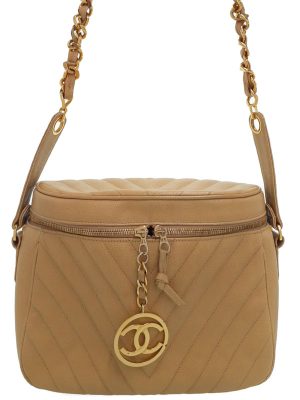 2240142580017 Miu Miu 2WAY Shoulder Bag Leather Beige