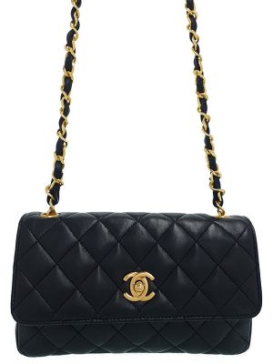 2240167570017 Chanel Vintage Turn Lock Chain Shoulder Bag