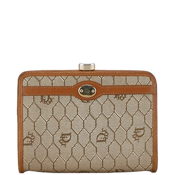 228 56832 1 Dior Honeycomb Pouch Brown Bag