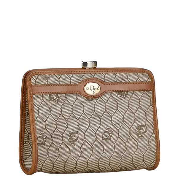 228 56832 2 Dior Honeycomb Pouch Brown Bag