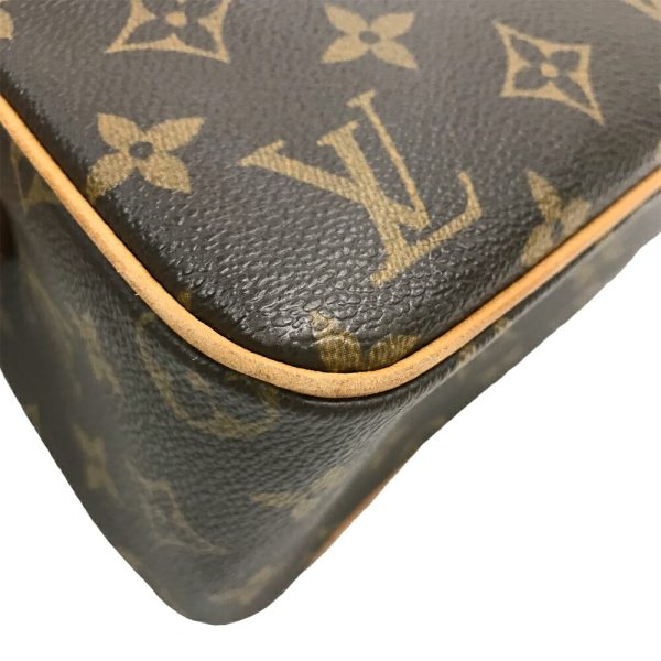 23 2357 10 Louis Vuitton Vivacite MM Shoulder Bag Monogram Brown