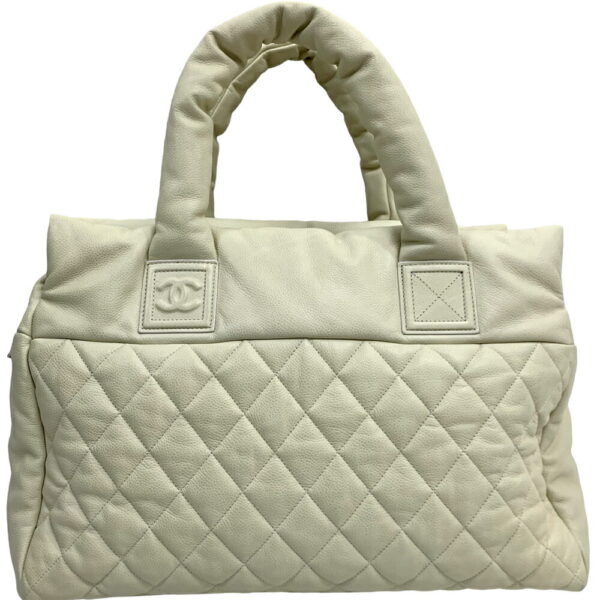 23 2934 10 Chanel Coco Cocoon Shoulder Bag Soft Caviar Skin Beige