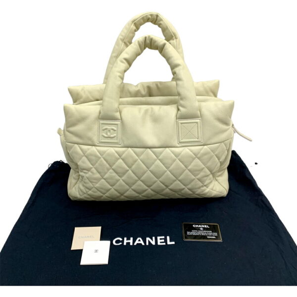 23 2934 4 Chanel Coco Cocoon Shoulder Bag Soft Caviar Skin Beige