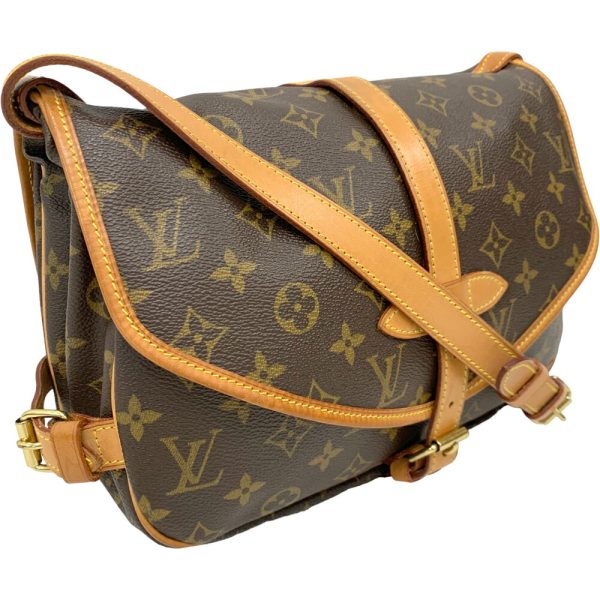 23 3518 3 Louis Vuitton Saumur 30 Shoulder Bag Monogram Brown