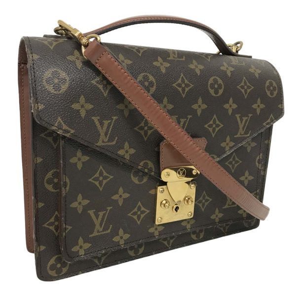 23 4836 1 Louis Vuitton Monceau 28 2WAY Bag Monogram Brown