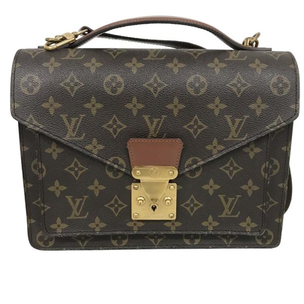 23 4836 2 Louis Vuitton Monceau 28 2WAY Bag Monogram Brown