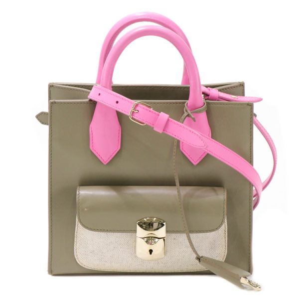 23 5636 02 Balenciaga Padlock Mini Afternoon 2WAY Shoulder Bag Pink