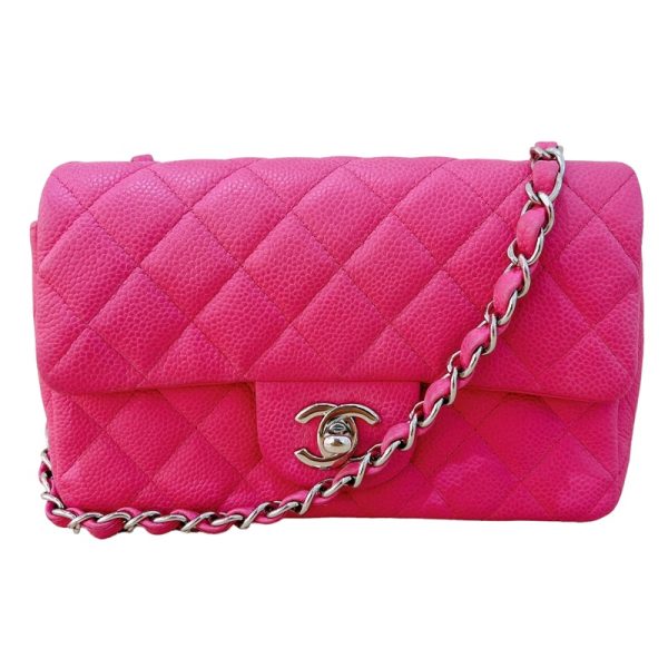 2300036907204 1 CHANEL Mini Matelasse 20 A69900 Pink Caviar Skin Shoulder Bag