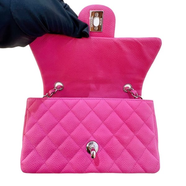 2300036907204 10 CHANEL Mini Matelasse 20 A69900 Pink Caviar Skin Shoulder Bag