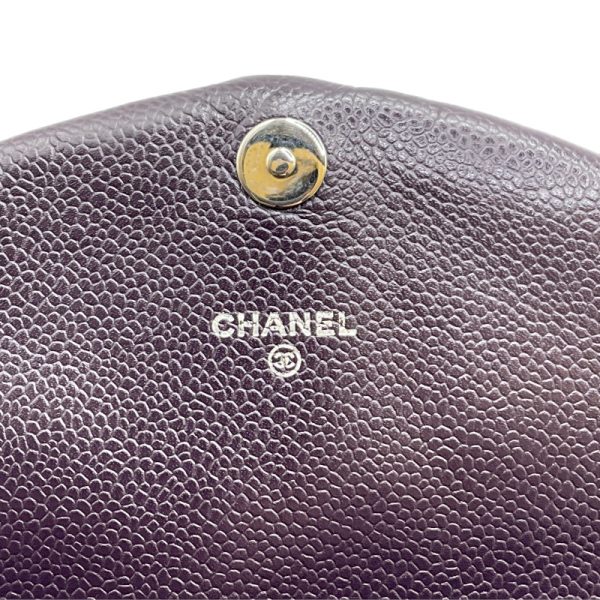 2300037016240 8 CHANEL Chain Wallet Half Moon Purple Wallet Chain