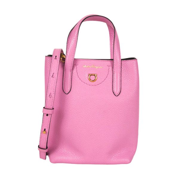 2300037052422 Salvatore Ferragamo Mini Pink Tote Bag