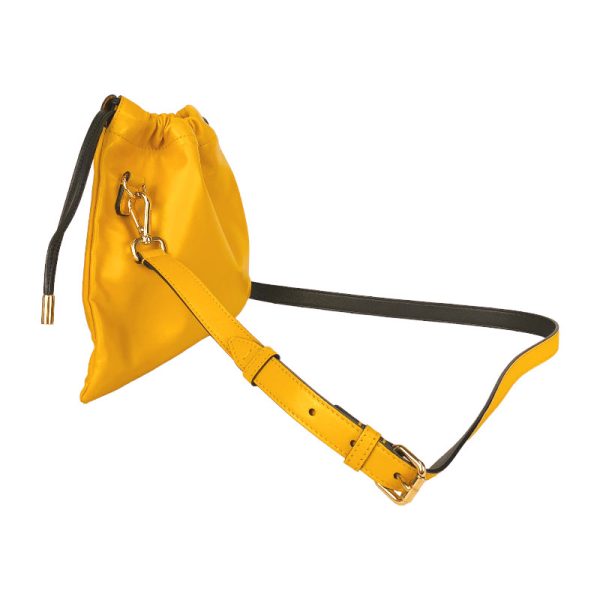 2300037074165 3 FENDI Small Pouch Yellow Shoulder Bag