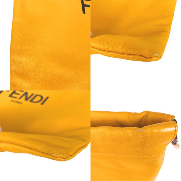 2300037074165 7 FENDI Small Pouch Yellow Shoulder Bag