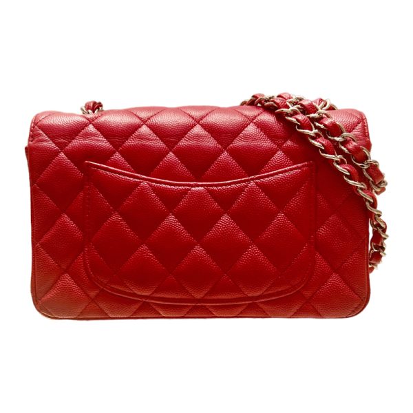 2300037271724 2 CHANEL Mini Matelasse 20 Red Caviar Skin Shoulder Bag