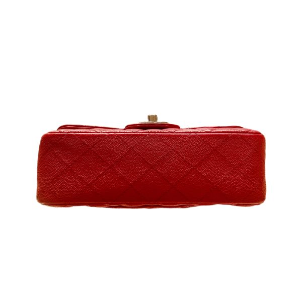 2300037271724 3 CHANEL Mini Matelasse 20 Red Caviar Skin Shoulder Bag